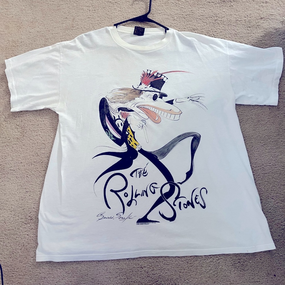 VTG RARE VINTAGE ROLLING STONES BROCKUM GERALD SCARFE VOODOO LOUNGE 1994 TOUR XL